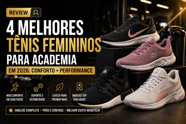 4 Melhores Tênis Femininos para Academia em 2026: Mais Conforto e Performance