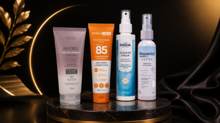 Top 4 Skincare Essenciais para Quem Treina